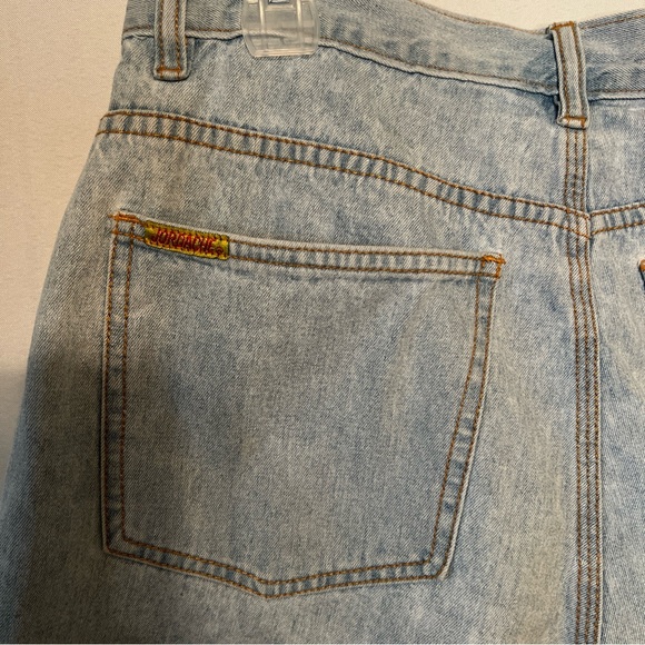 Vintage Jordache Basics Blue Jean Denim Shorts Size 14 Five Pocket Design. - Picture 4 of 9